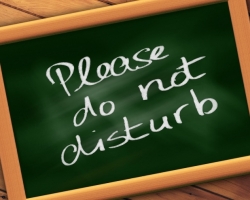 Chalkboard: Please Do Not Disturb