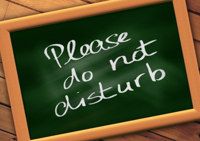 Chalkboard: Please do not disturb